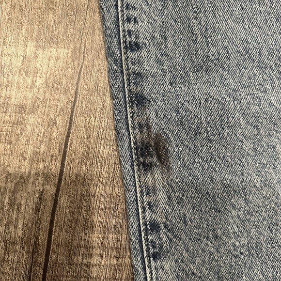 Pacsun Women High Rise Straight Blue Denim Jeans Size 30 Light Wash Buttons - Picture 2 of 13